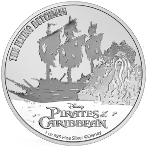 2021 $2 The Flying Dutchman Pirates of the Caribbean! B UNC Coin