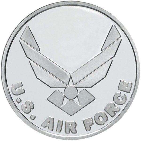 GO - U.S. AIR FORCE! Silver NEW 0.999 1 Troy oz Round