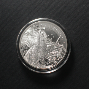 2022 £1 Goddess Hera and the Peacock Silver BU Coin