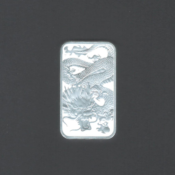 2022 Australia 1 Ounce Silver Dragon Bar $1 .9999 1 Troy oz Bullion