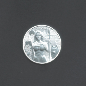 2022 Valkyries 5 Mark Hildegard Silver BU .9999 Coin