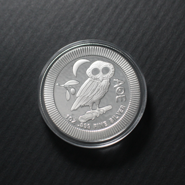 2022 SilverTowne $2 Niue Athena Owl Gem BU - scuff on owl - Sold at a big discount! Coin