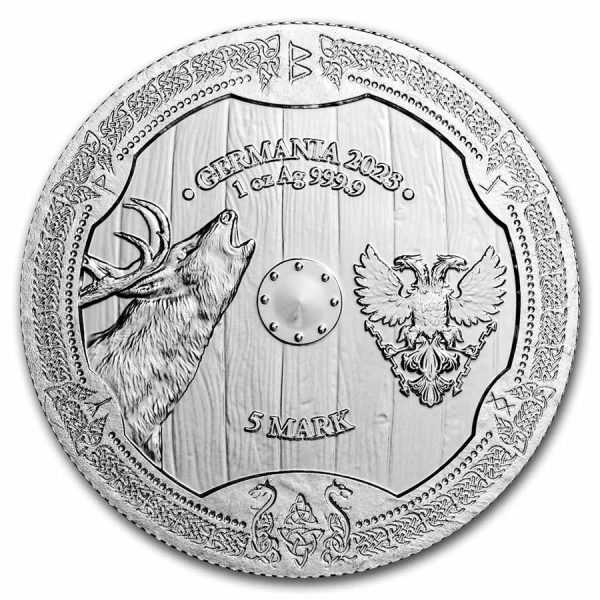 2023 Germania 5 Mark Valkyries Ostara Silver BU Proof Coin With COA