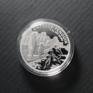 2023 $1 Antarctic Territory Emperor Penguin BU Coin