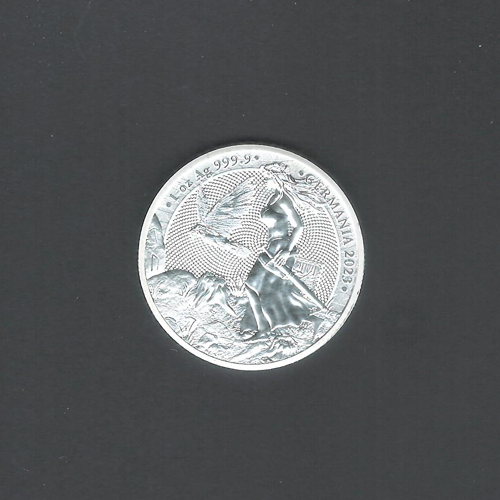 2023 5 Mark Lady Germania Silver Proof .9999 with COA Round