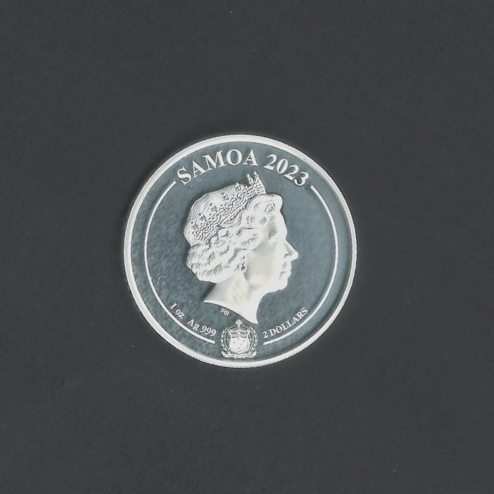 2023 Samoa $2 Mythical Creatures Nine-Tailed Fox BU Proof Coin