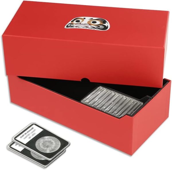 Coin Slabs Storage Box (Holds 50) Red