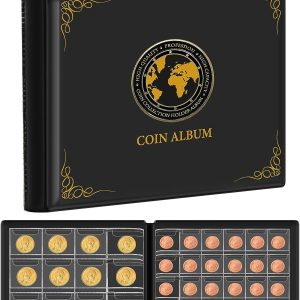 Nice Coin Collection Album, 300 Pockets!