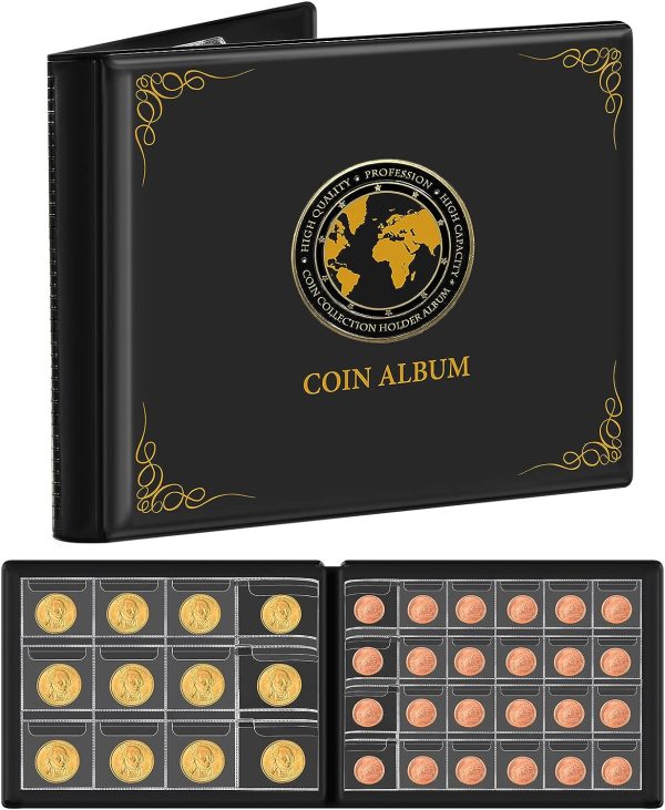 Nice Coin Collection Album, 300 Pockets!