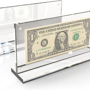Dollar Bill Currency Display Frame! - Clear