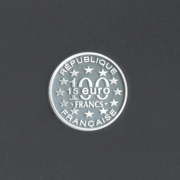 1997 100 Francs Wenzel Wall in Luxembourg Silver Proof UNC France Coin