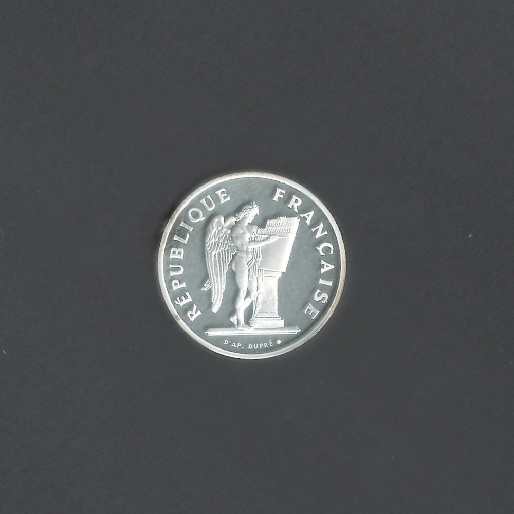 1989 100 Francs 200 Years Revolution Human Rights Silver France Coin