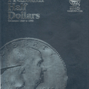 Franklin Half Dollars, 1948 to 1963 Whitman Hard Cover Folder to hold or display your coins!