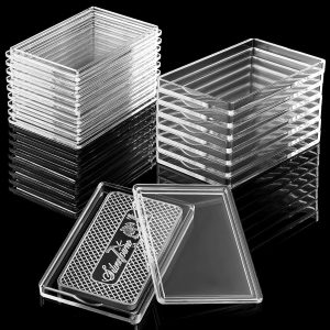 Clear Individual Silver Bar Display / Storage Case 1 oz (15 Pieces)