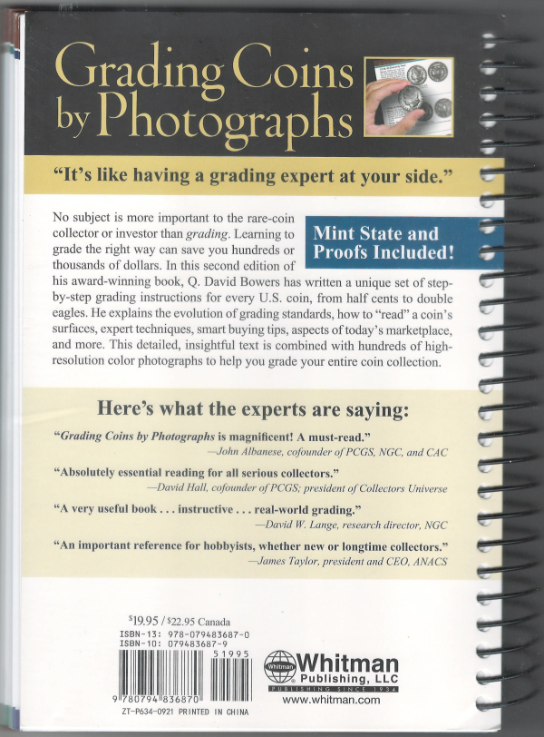 Grading Coins By Photographs! Nice Guide! Q. David Bowers Whitman