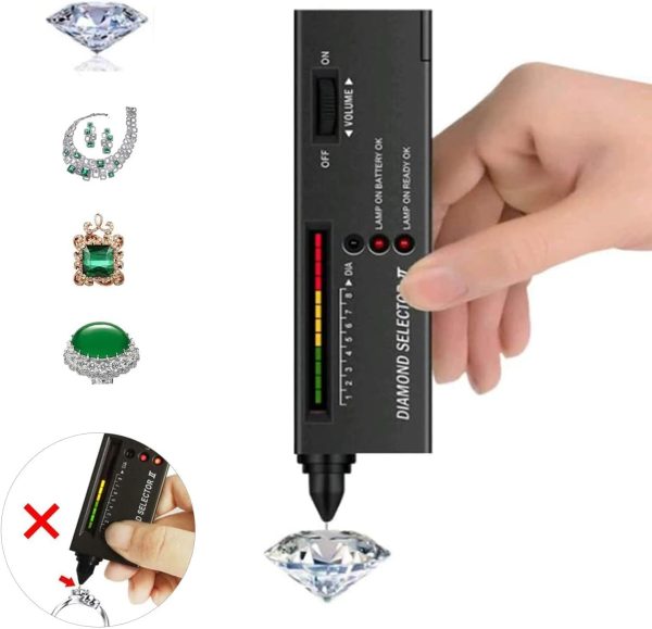 Diamond Tester Pen and 30/60X Jewelry Eye Loupe Magnifier!