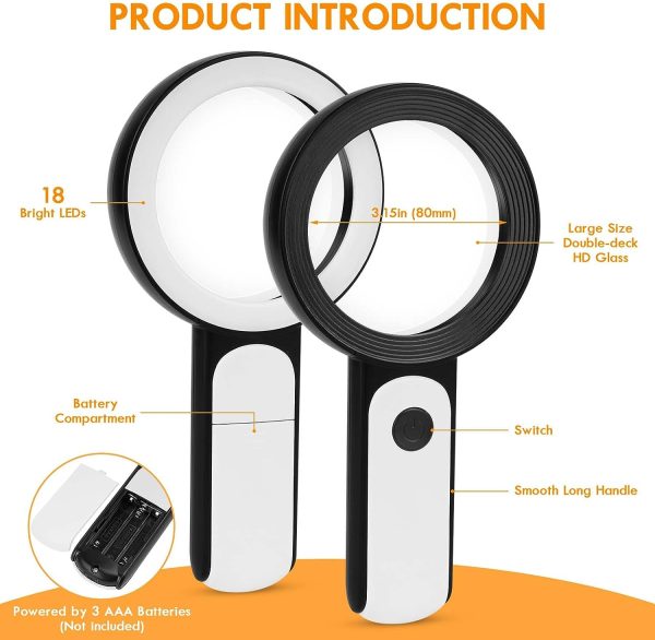 Magnifying Glass with Light 30X!