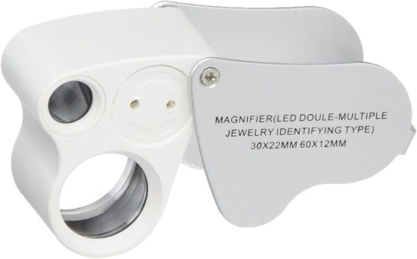 LED Double Jewelry Magnifier Tool