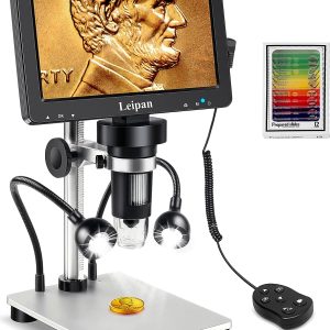 Leipan 7" LCD Digital 1200X 12MP Coin Microscope