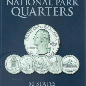 National Park Quarters 2010 - 2021 Whitman - Folder to hold or display your coins!