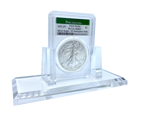 Nice Clear Coin Display Stand for Coin Slabs! - 1 Stand