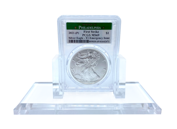 Nice Clear Coin Display Stand for Coin Slabs! - 1 Stand