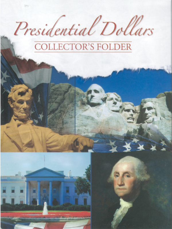 Presidential Dollars, 2007 to 2016 Whitman - Folder to hold or display your coins!