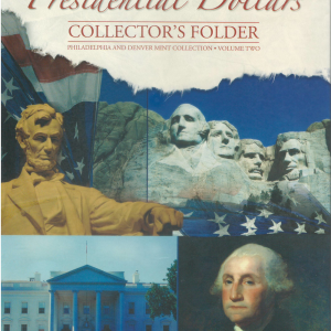 Presidential Dollars, Vol. 2, P and D Whitman - Folder to hold or display your coins!