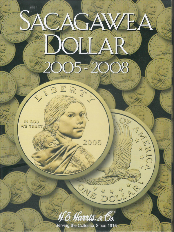 Sacagawea Dollar 2005-2008 Whitman - Folder to hold or display your coins!