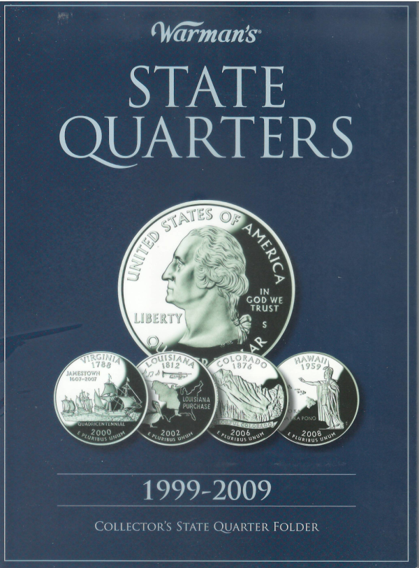 Title: State Quarters 1999-2009 Collector's Whitman - Folder to hold or display your coins!