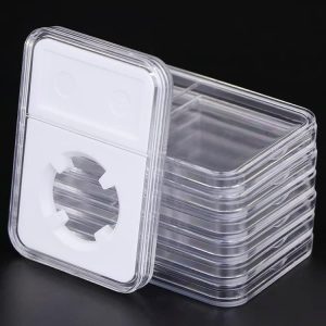 Coin Slab Protector Display (10 Coin Slab Holders) 24 mm For U.S. 25 Cent Quarter Coins