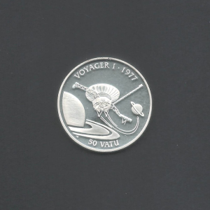 1992 50 Vatu Vanuatu Voyager I ms62 Coin