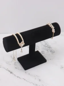 Single Layer Bracelet & Watch Display Stand Nice Soft Black Velvet!