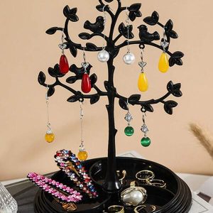 Tree & Bird Jewelry Display Stand! Black