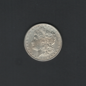 1884 O $1 Morgan Silver Dollar AU55 U.S. Mint / New Orleans Coin
