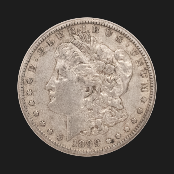 1899 O $1 Morgan Silver Dollar AU58 Coin