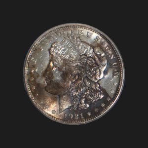 1921 $1 Morgan Silver Dollar MS61 / UNC Coin