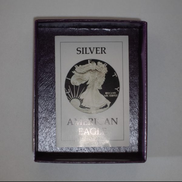 1986 S $1 American Silver Eagle Dollar UNC Proof W/ COA Coin
