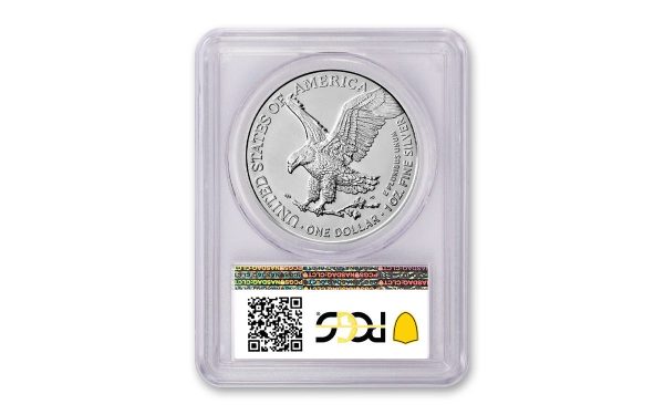 2021 Type 2 $1 American Silver Eagle Dollar MS70 Certified First Day Of Issue Slab