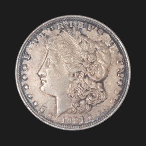 1921 $1 Morgan Silver Dollar AU53 This is a pretty nice coin for its age!