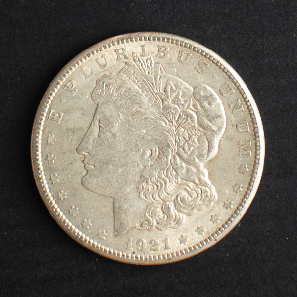 1921 $1 Morgan Silver Dollar AU53 This is a pretty nice coin for its age!