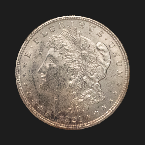 1921 $1 Morgan Silver Dollar MS61 / UNC Coin